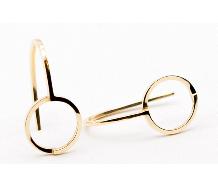 ALOFT-OHRRING-EARRING-NO2-GOLD-HOCHGLANZ-POLIERT-HIGH-GLOSS-FINISH-LARISSAGEHRMANN