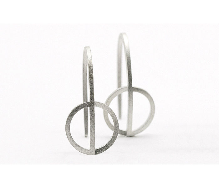 ALOFT-OHRRING-EARRING-NO3-SILBER-SANDGESTRAHLT-SANDBLASTED-LARISSAGEHRMANN