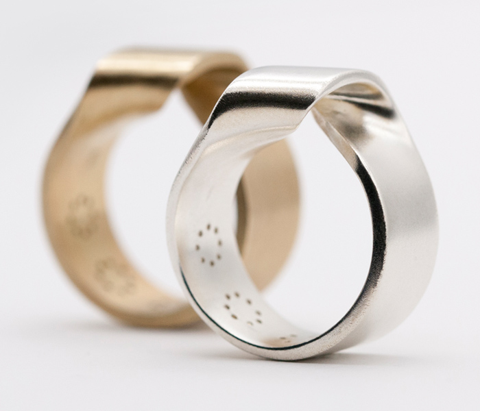 MOMENTUM-RING-GOLD-AND-STERLING-SILVER-MATT-FINISH-LARISSAGEHRMANN